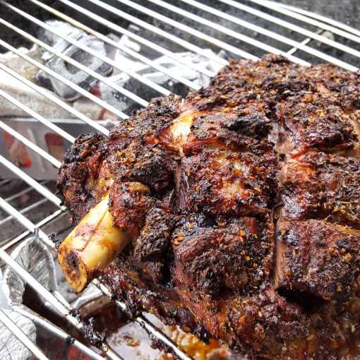 Whole Lamb Shoulder Roast with Home Made Rub - Firebrand® BBQ