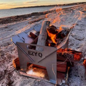 Ezy Q MILD STEEL Fire Pit + Grill + Canvas Bag ‘BUNDLE’ | Firebrand
